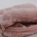 Korean plush new cosmetic bag, high-end, simple, 2021 super hot, good-looking high-value female portable storage bag